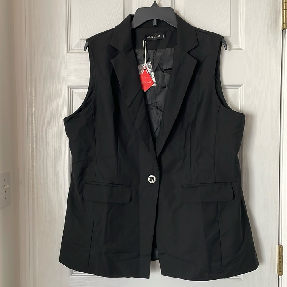 MINTL IMIT Women’s Sleeveless Open Front Blazer Vest
